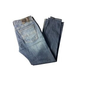 Rock and Roll Denim Pistol Straight Jeans Mens 38x34 Blue Regular Straight Leg